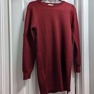 Long sleeve sweater dress